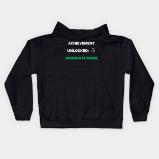 Achievement unlocked graduate mode Kids Hoodie